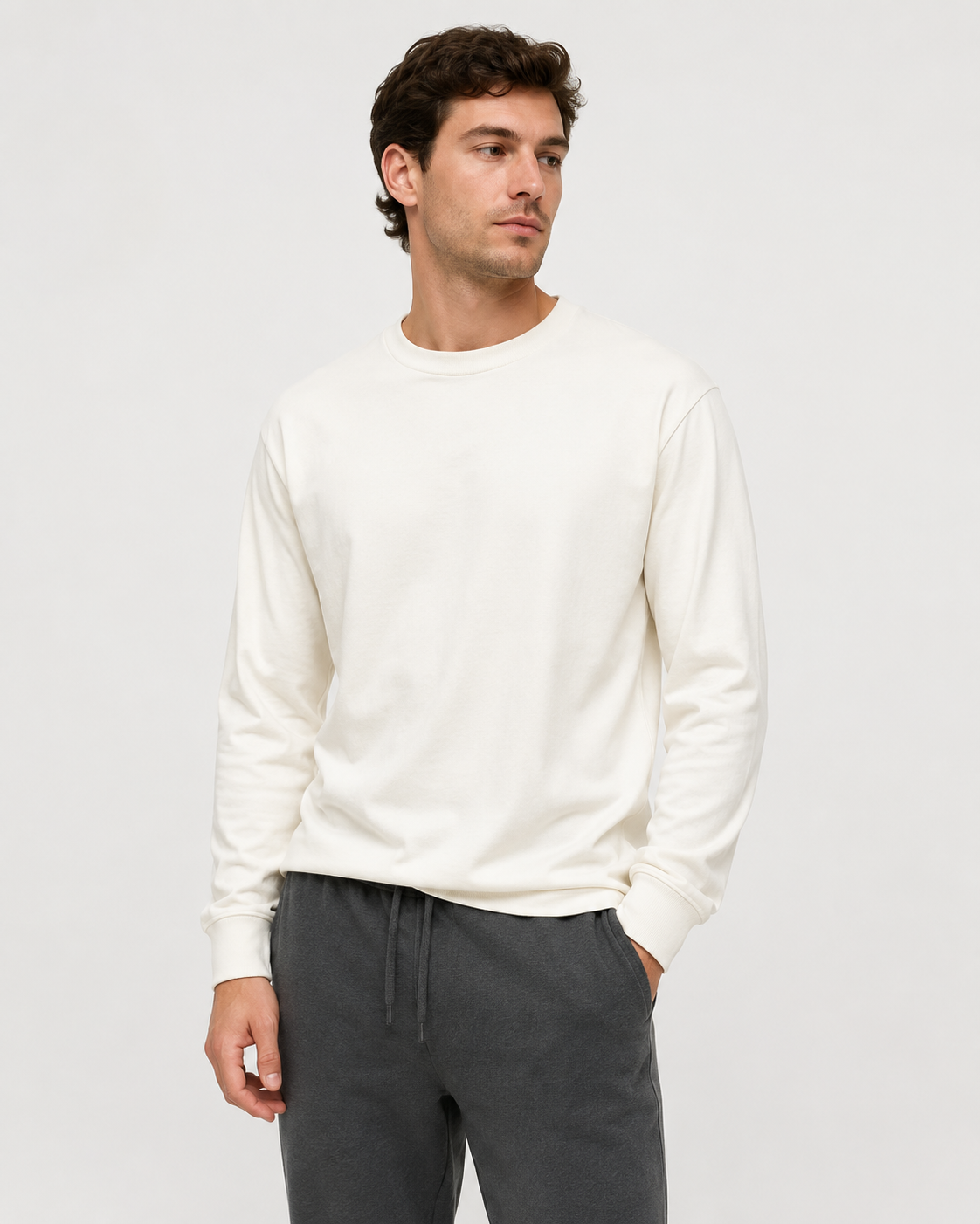 Long Sleeve Crew Tee - Mavren Outlet