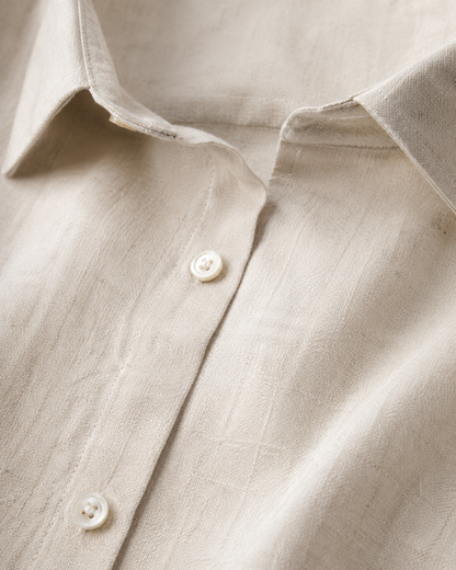 Maison Noir Atelier Linen-Blend Shirt — view 4