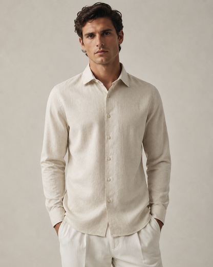 Maison Noir Atelier Linen-Blend Shirt — view 5