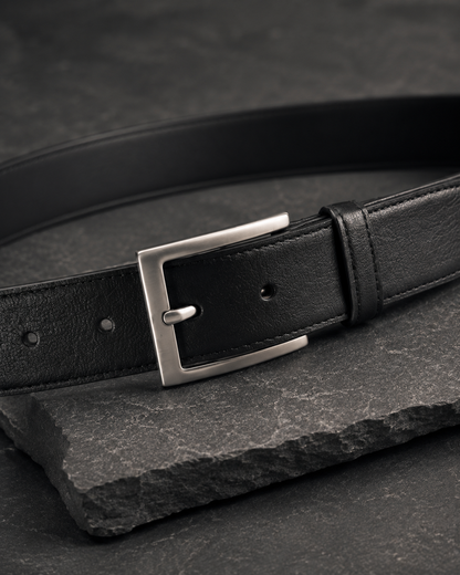 Maison Noir Minimal Leather Belt — view 3