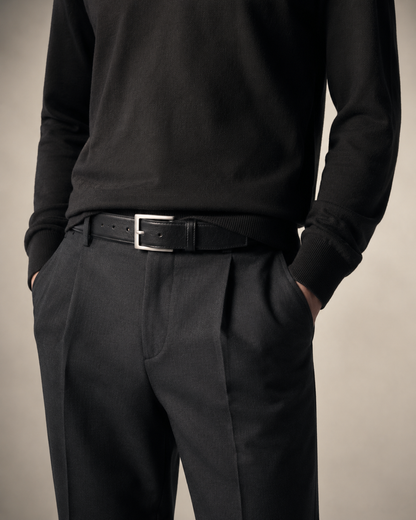 Maison Noir Minimal Leather Belt — view 5